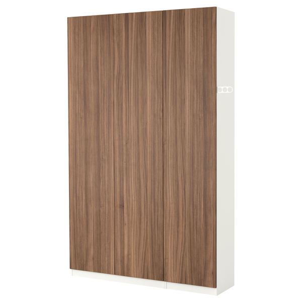 Гардероб ПАКС, белый, Стокгольм шпон грецкого ореха (150x38x236 см) - фото 2