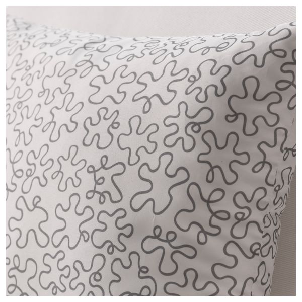 Подушка КРОКРИС, белый, серый (35x35 см) - фото 2