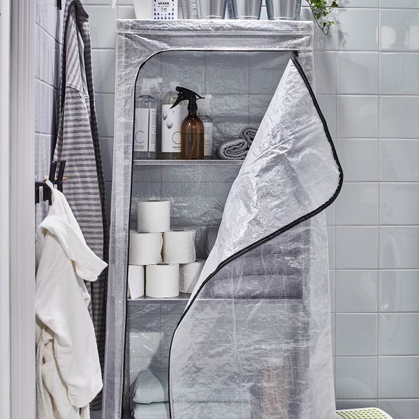 Стеллаж с чехлом, прозрачный 60x27x140 см IKEA HYLLIS ХИЛЛИС 592.917.47 - фото 4