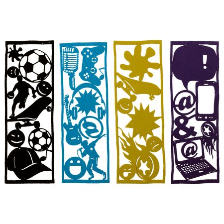 Набор украшений, 4 шт. ФАНТАСИРИК, разноцветный