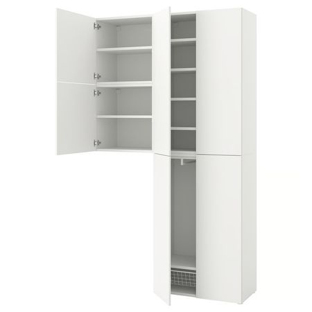 PLATSA Гардероб с 6 дверями - Fonnes белый 140x42x241 см