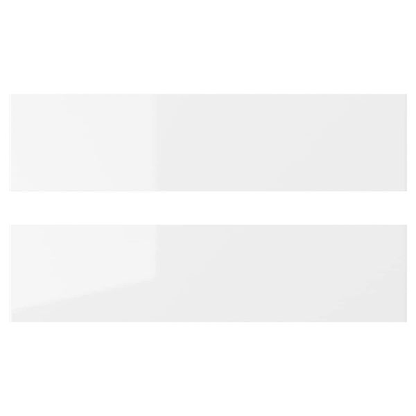 Фронтальная панель ящика, глянцевый белый 40x10 см IKEA RINGHULT РИНГУЛЬТ 003.672.30 - фото 1