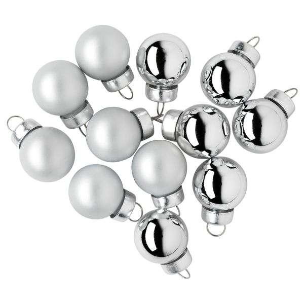 Украшение, шар ВИНТЕР 2015, стекло серебристый (2 см) - схема-чертеж с размерами