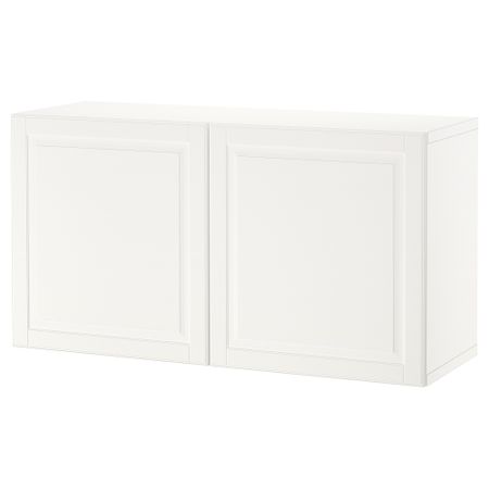 Стеллаж с дверьми, белый, Smeviken белый, 120x42x64 см IKEA BESTÅ БЕСТО 094.251.55