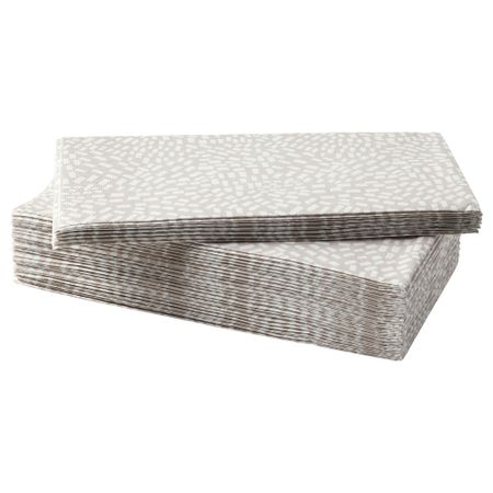 Салфетка бумажная СОММАР 2018, бежевый, белый (38x38 см)