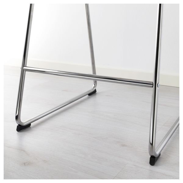 Стул барный БЕРНГАРД, хромированный, Кават темно-желтый (63 см) - схема-чертеж с размерами