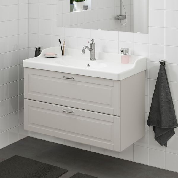 Шкаф для раковины с 2 ящиками, 102x49x68 cm IKEA GODMORGON ГОДМОРГОН, RÄTTVIKEN РЭТТВИКЕН 892.934.05 - фото 3