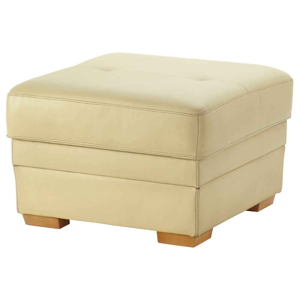 Табурет для ног БЬЁРБУ, бежевый - фото 1