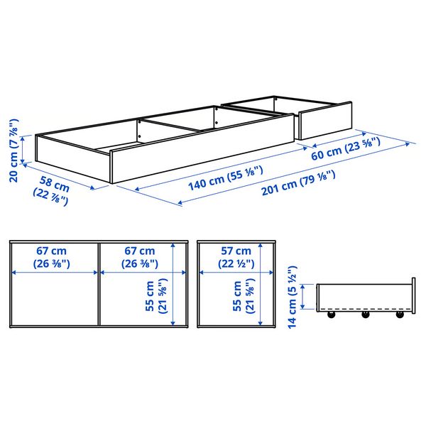 IKEA, дополнительный ракурс - схема-чертеж с размерами