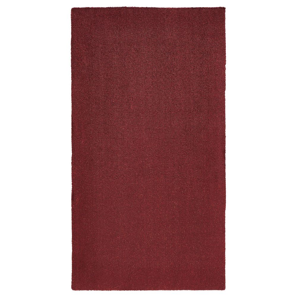 Ковер, короткий ворс, темно-красный 80x150 см IKEA TYVELSE ТЮВЕЛЬСЕ 704.437.87 - фото 1