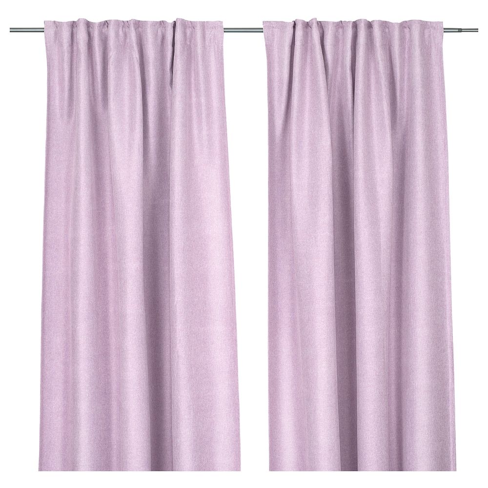 Затемняющие гардины, 2 шт., розовый 145x300 см IKEA INGIMUNDA ИНГИМУНДА 704.803.98 - фото 1