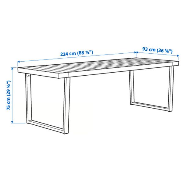 IKEA в интерьере - схема-чертеж с размерами
