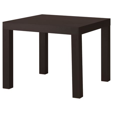Придиванный столик, черно-коричневый 55x55 см IKEA LACK ЛАКК 803.832.31