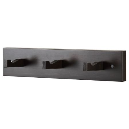 Вешалка 3-местная КУББИС, черно-коричневый