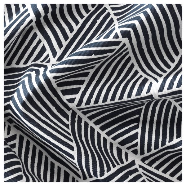 Гардины, 1 пара НИННЕРЁРТ, синий/белый (145x300 см) - схема-чертеж с размерами