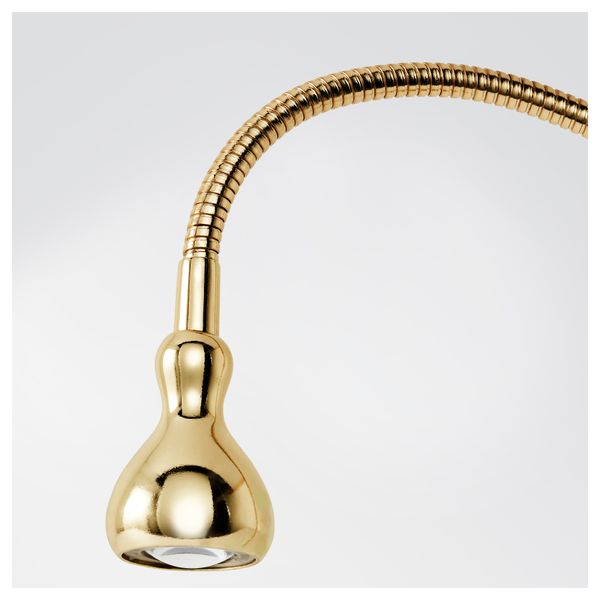 Софит настенный, с зажимом, светодиодная ЯНШО, золотой - фото 2