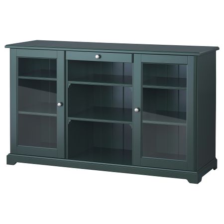 Сервант ЛИАТОРП, темный оливково-зеленый (145x87 см)