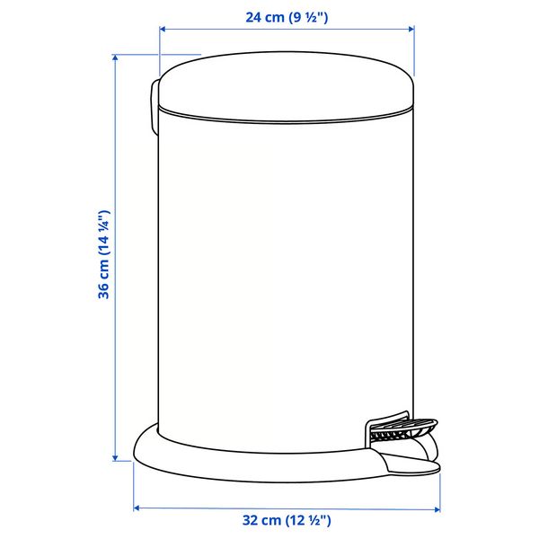 IKEA, дополнительный ракурс - схема-чертеж с размерами