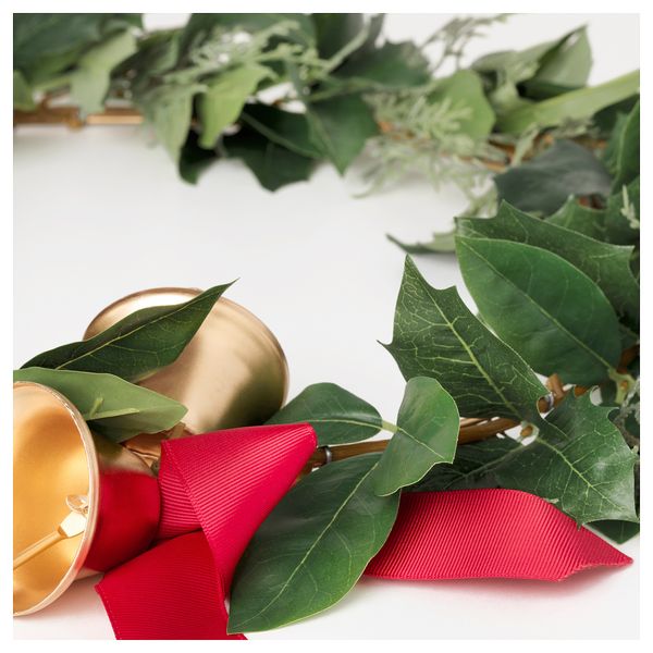 Искусственный венок СМИККА, д/дома/улицы, Падуб (45 см) - фото 2