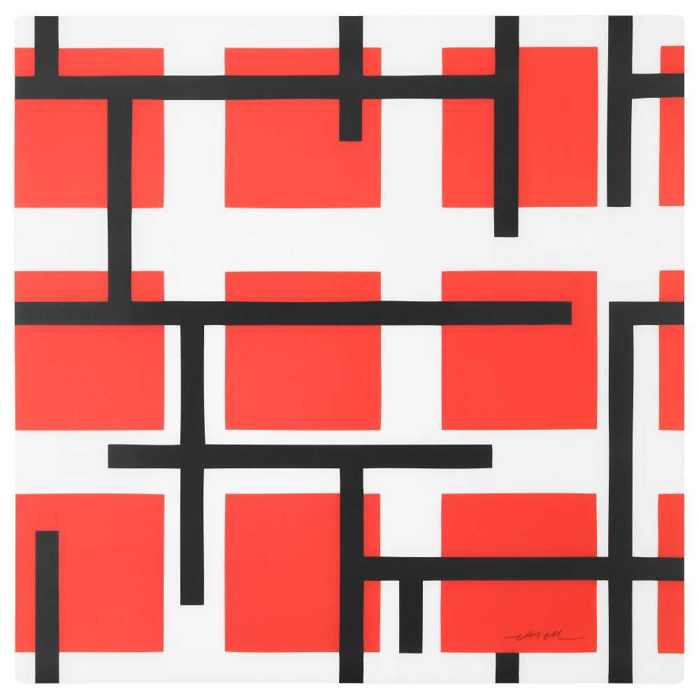 Салфетка под прибор ОНСКЕДРОМ, красный (37x37 см) - фото 1