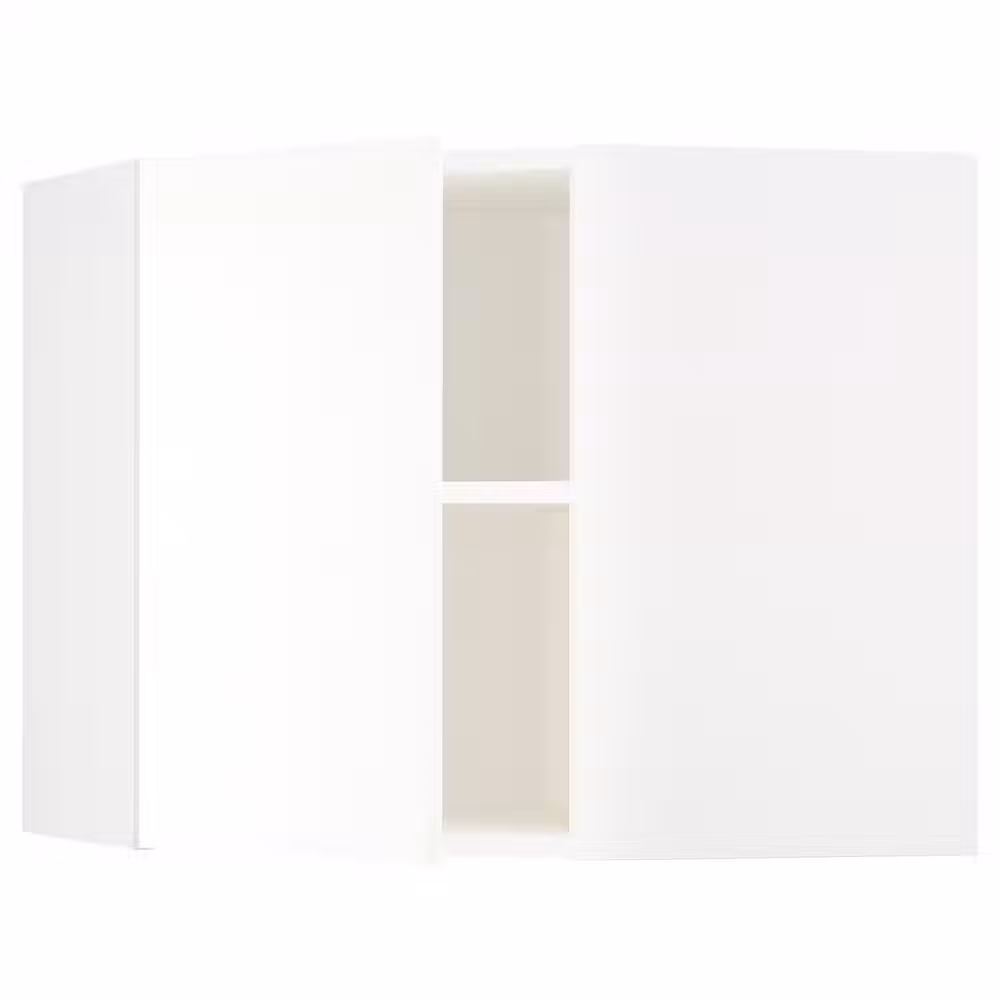 METOD Угловой навесной шкаф с полками - белый/Vallstena белый 68x60 см - фото 1