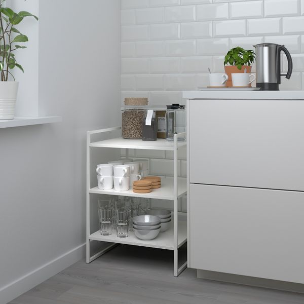 Стеллаж, белый 50x51x70 см IKEA JONAXEL ЙОНАКСЕЛЬ 404.313.14 - схема-чертеж с размерами