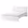 MALM Каркас кровати с матрасом - белый/Åbygda жесткий 160x200 см