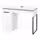 MICKE Письменный стол - белый/антрацит 105x50 см