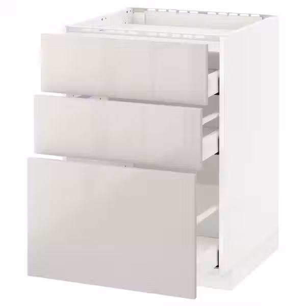 METOD / MAXIMERA Напольн шкаф/3фронт пнл/3ящика - фото 1