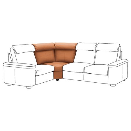 Секция угловая, Гранн/Бумстад золотисто-коричневый IKEA LIDHULT ЛИДГУЛЬТ 804.132.09