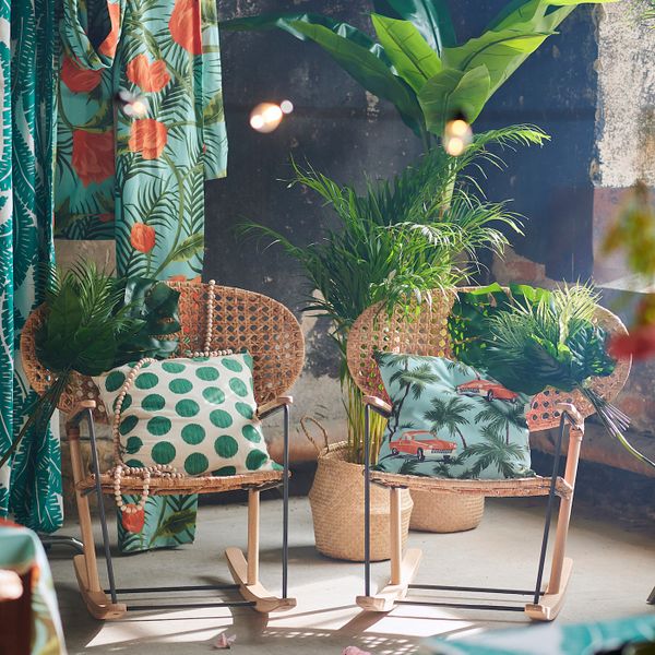 Чехол на подушку, синий/разноцветный 50x50 см IKEA СОММАР 2020 304.675.77 - фото 4