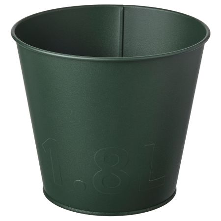 Кашпо, для дома, улицы, темно-зеленый, 15 см IKEA ÅKERBÄR 205.627.68
