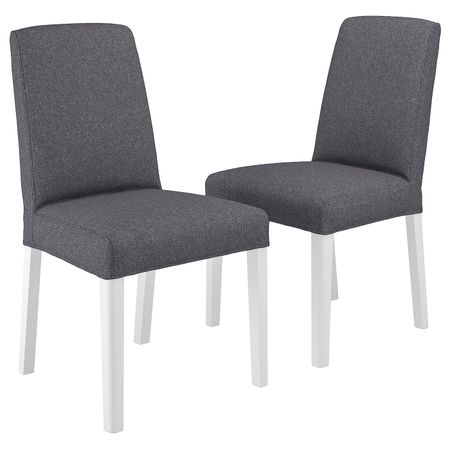 Стул, белый/Гуннаред классический серый IKEA BERGMUND БЕРГМУНД 994.815.90
