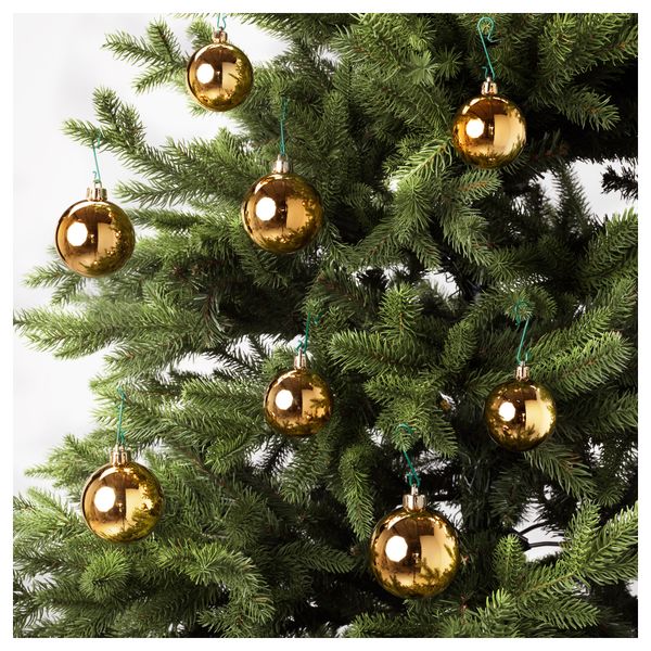 Украшение шар, 50 шт. ВИНТЕР 2016, золотой - схема-чертеж с размерами