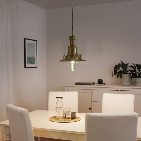 Подвесной светильник, желтая медь IKEA ОТТАВА 303.943.74 - фото 2