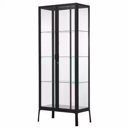 MILSBO Шкаф-витрина - антрацит 73x175 см