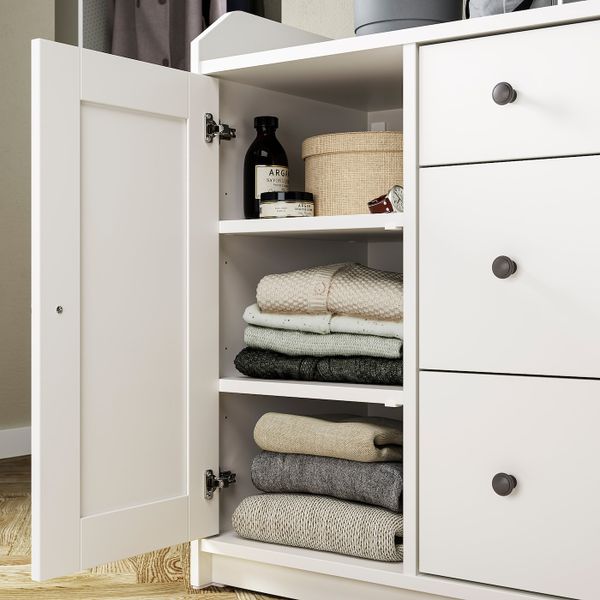 Сервант, белый 140x84 см IKEA HAUGA ХАУГА 804.072.94 - фото 9