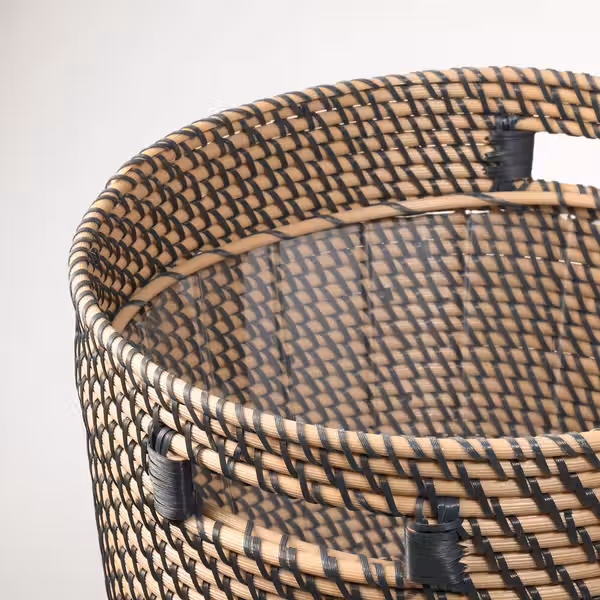 RÅGKORN Кашпо - д/дома/улицы темно-серый/бежевый 32 см - фото 6