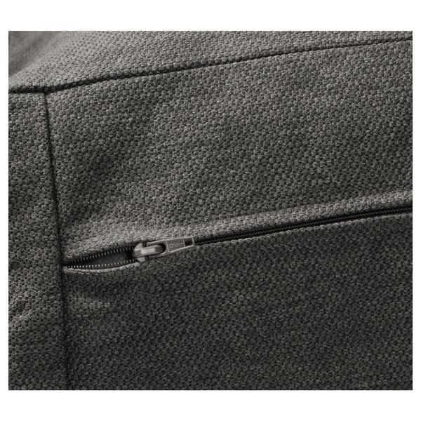 Диван-кровать с козеткой ВИЛАСУНД, Дансбу темно-серый - схема-чертеж с размерами