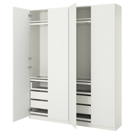 Гардероб, комбинация, белый 200x38x236 см IKEA PAX ПАКС / VINTERBRO ВИНТЕРБРО 493.295.62