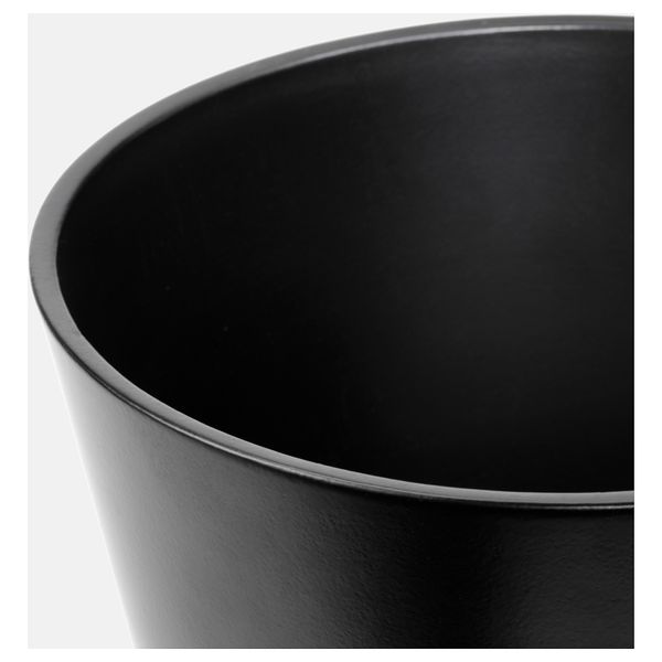 Горшок цветочный с поддоном СЕНАП, черный - фото 4