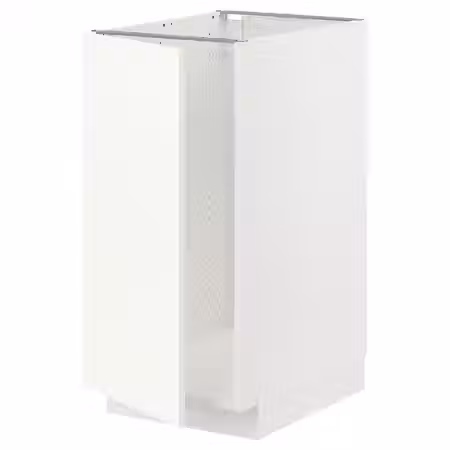 METOD Напольный шкаф п/мойку/сорт мусора - белый/Vallstena белый 40x60 см