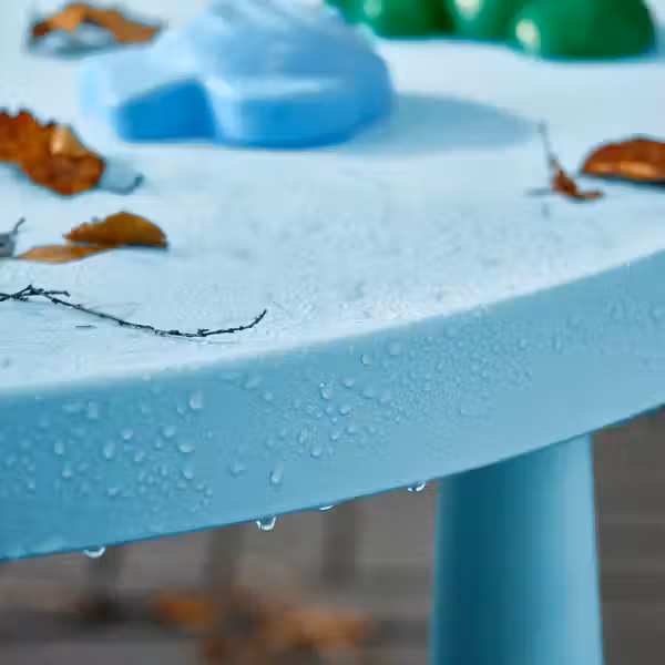 MAMMUT Стол детский - д/дома/улицы/голубой 85 см - схема-чертеж с размерами