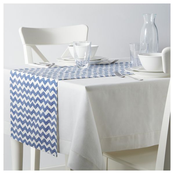 Дорожка настольная СОММАР 2016, синий, белый (45x140 см) - фото 3