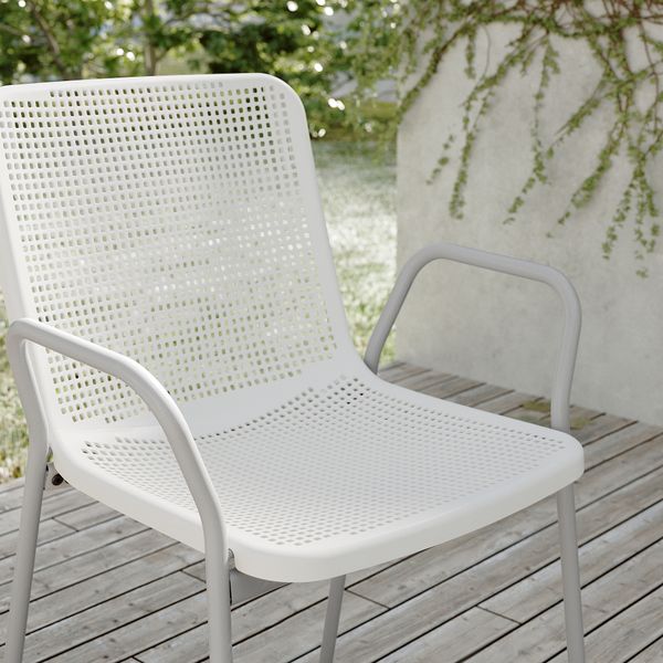 Стол + 4 кресла, для сада, белый, белый, серый, 130 см IKEA TORPARÖ ТОРПАРЁ 094.948.65 - фото 5