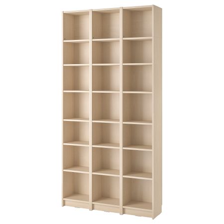 Стеллаж с дополнительными модулями, под березу, 120x28x237 см IKEA BILLY БИЛЛИ 694.833.88