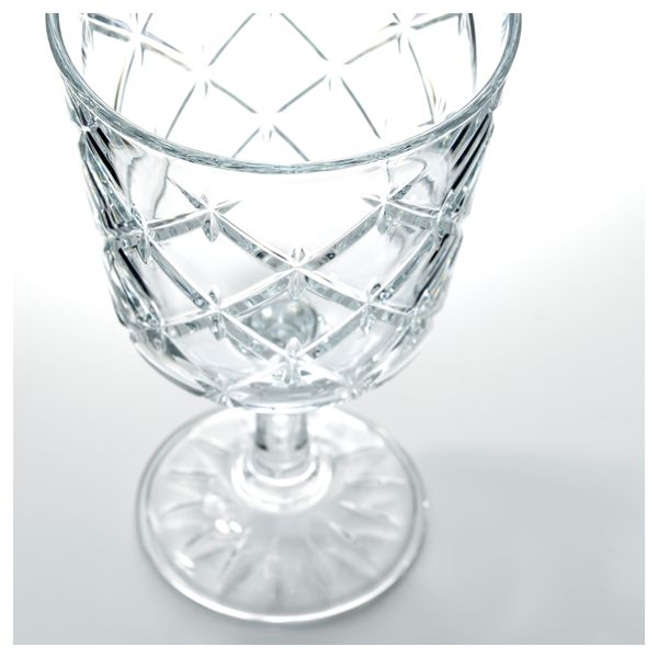 Бокал для вина ФЛИМРА, прозрачное стекло, с рисунком (23 сл) - фото 3