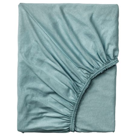 Натяжная простыня для кушетки, голубой 80x200 см IKEA VÅRVIAL ВОРВИАЛ 105.013.46