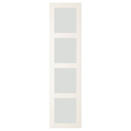 Дверь БЕРГСБУ, матовое стекло, белый