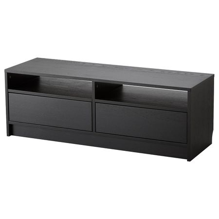 Тумба под ТВ, черно-коричневый 120x39x42 см IKEA ГНЕДБИ 803.165.57